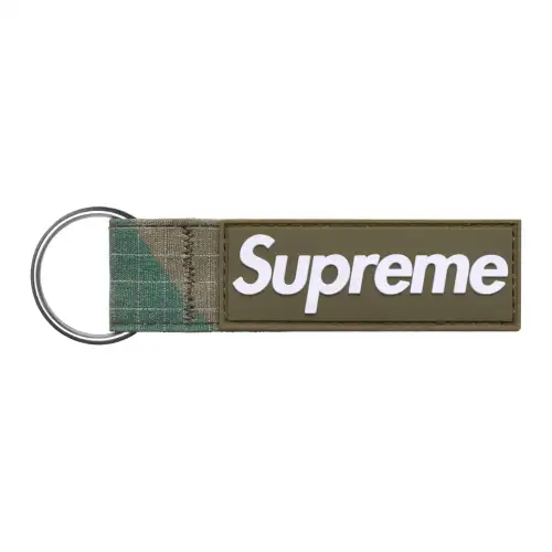Supreme Silicone Keychains Unisex Green