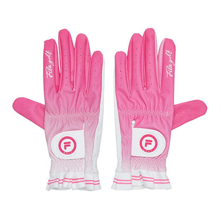 FILA Artificial Leather, Pigskin Leather Golf Gloves Women’s Pink