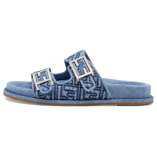 FENDI Feel Denim Slides Women's