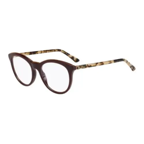 DIOR Plastic Irregular Shape Eyeglass Frames Women's Tortoiseshell