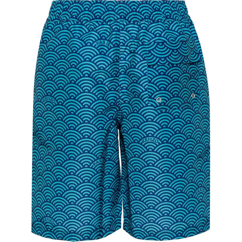 Kenzo Seigaiha-print swim shorts