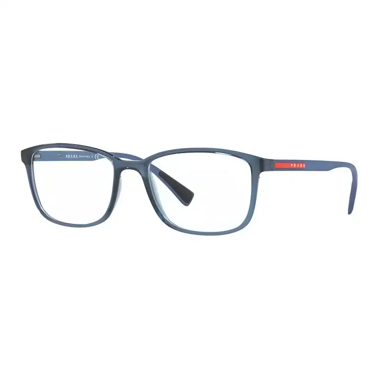 PRADA Nylon Square Eyeglass Frames Men's Blue