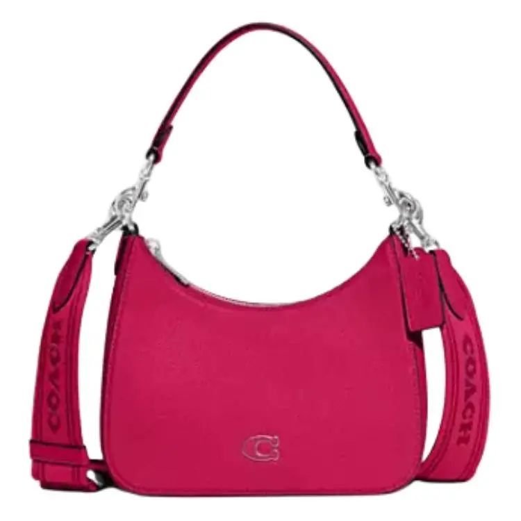 COACH Hobo Leather Shoulder Bag, Crossbody Bag, Handbag Medium Women's Dragon Fruit