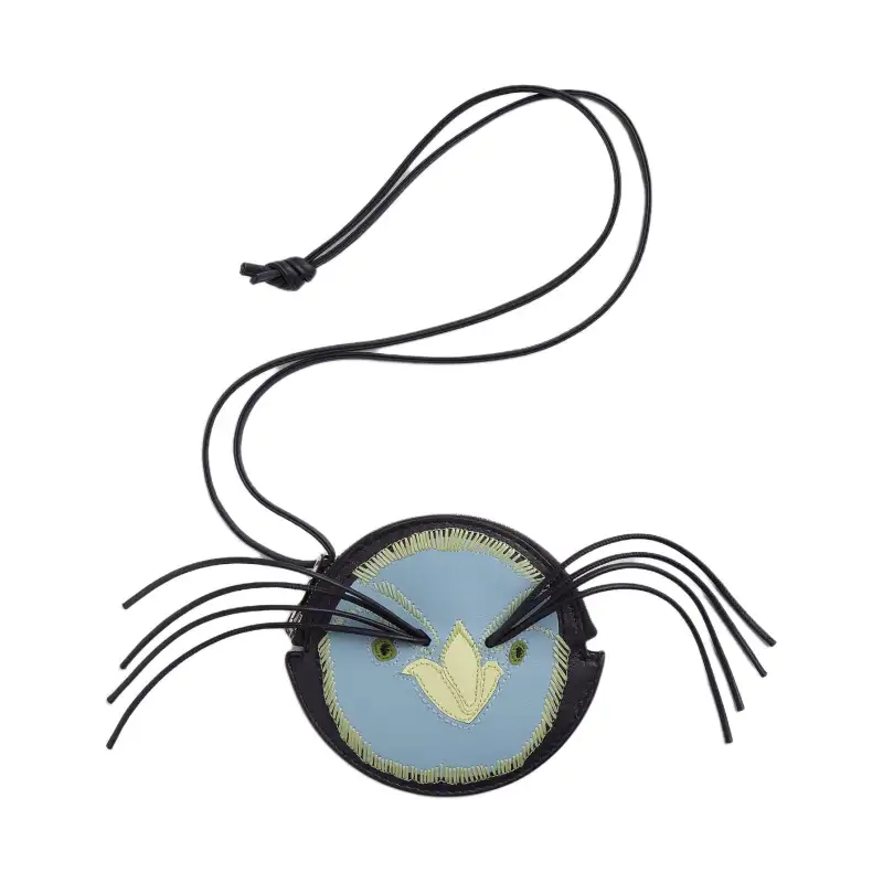 Bottega Veneta Sheepskin Coin Purse Women's Ice Blue & Washed Lemon & Camellia Sinensis Leaf Green & Space Blue