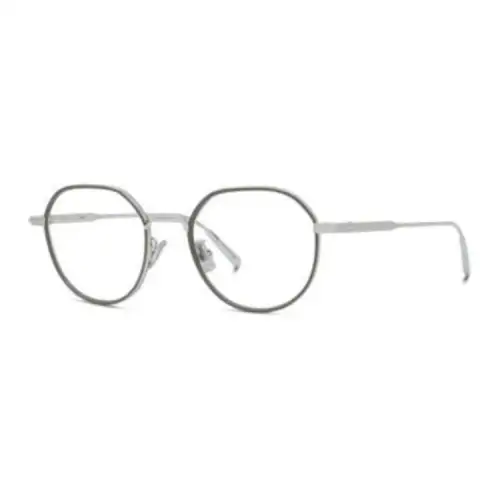 DIOR Irregular Shape Eyeglass Frames Men's Silver