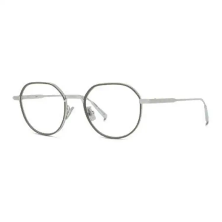 DIOR Irregular Shape Eyeglass Frames Men's Silver