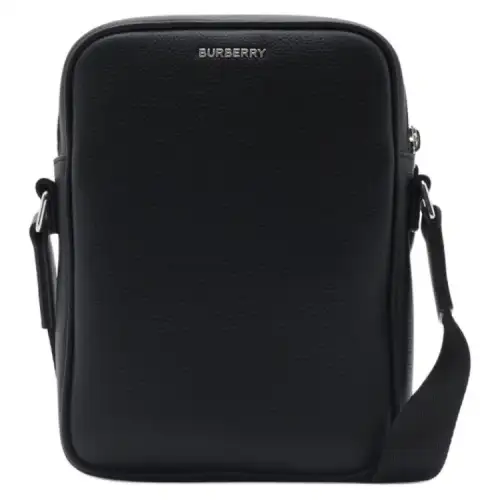 Burberry Paddy Grain Calfskin Shoulder Bag, Crossbody Bag Men's Black