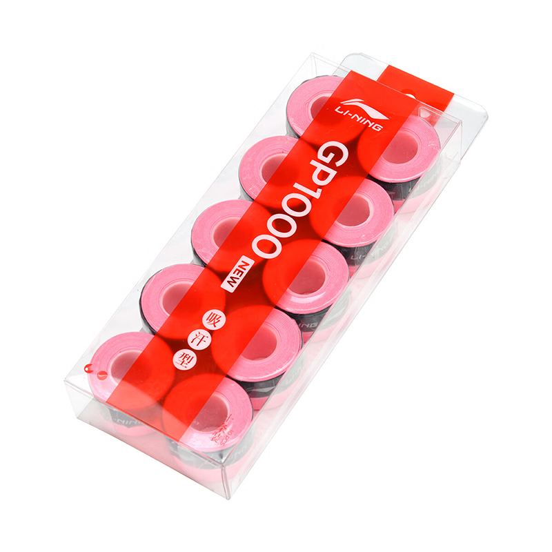 Li Ning Badminton Grip Tapes Pu Badminton Racket Thin 10 Pack