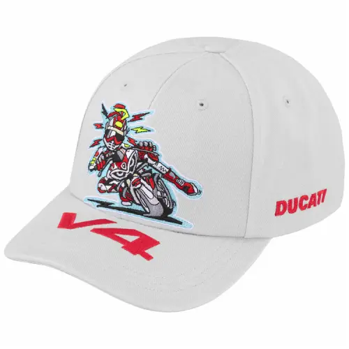 Supreme SS24 WEEK 16 Supreme®/DUCATI® 6-PANEL HAT Cotton Peaked Cap Unisex Couple Style Gray