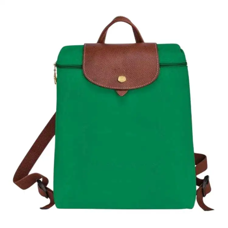 LONGCHAMP Le Pliage Cow Leather Backpack Women's Green