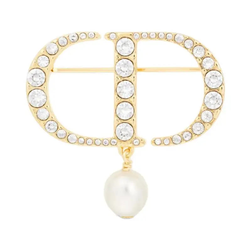 DIOR Metal Brooches Women's Gold