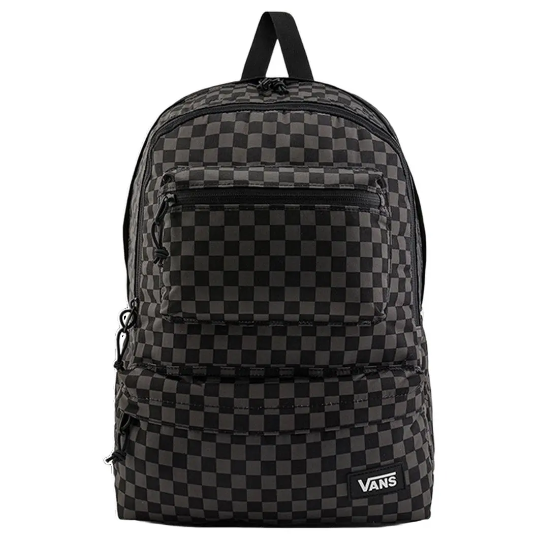 Vans Polyester Backpack Regular Women's Black Checkerboard