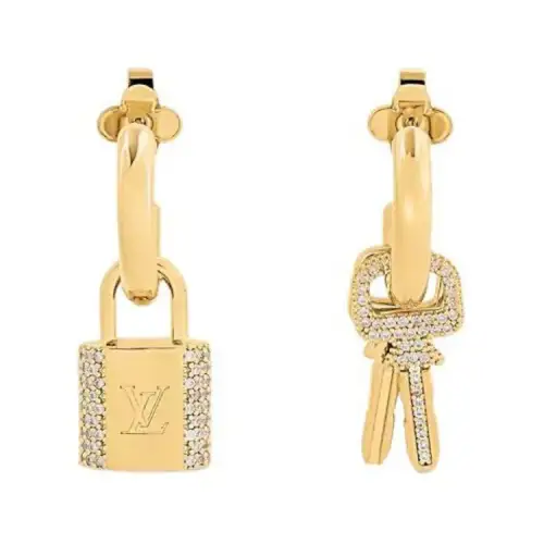LOUIS VUITTON Lv Padlock Earrings