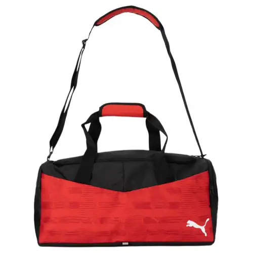 PUMA Fabric Handbag, Travel Bag, Gym Bag Regular Unisex Black & Red