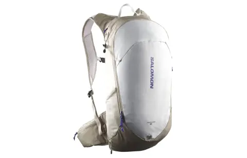 SALOMON 20L Mountaineering Double Shoulder Outdoor Bag Backpack Polyester Glacier Gray Unisex