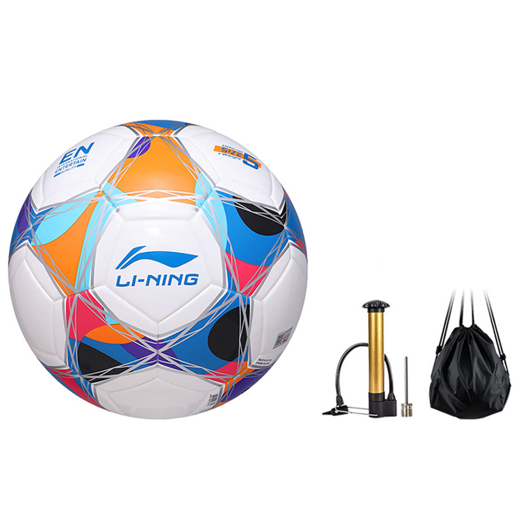 Li Ning Size 5 Soccer Ball TPU Seamless Thermal bonding Unisex Multicolor