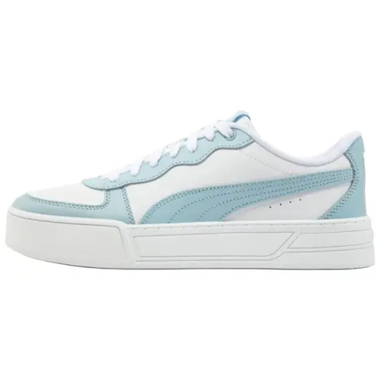 PUMA Skye Anti-Slip Wear-Resistant Low-Top Skateboard Shoes Women's White Blue