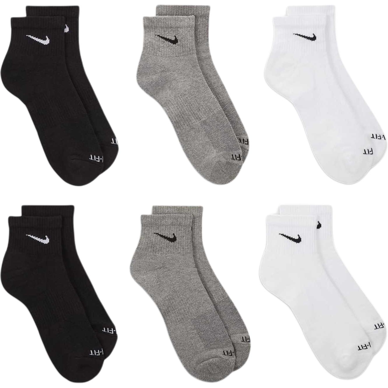 Nike Mid Calf Socks Unisex 6 Pack