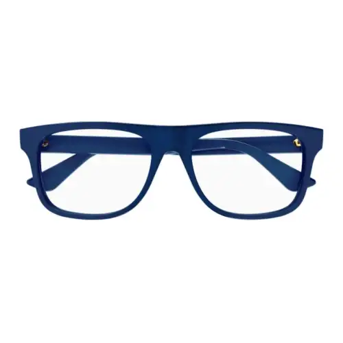 GUCCI Square Eyeglass Frames Men's Blue