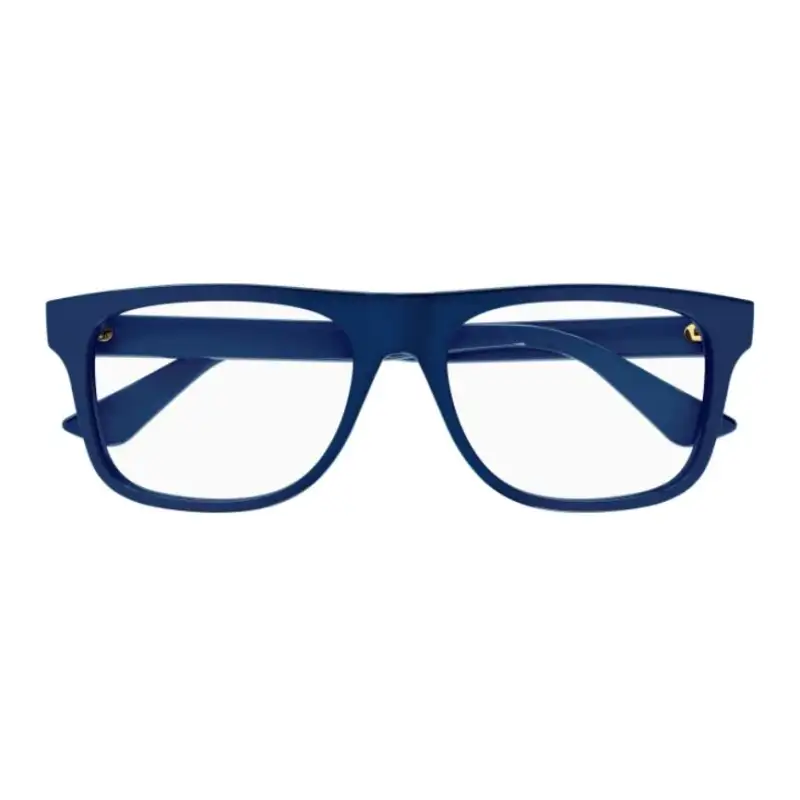 GUCCI Square Eyeglass Frames Men's Blue