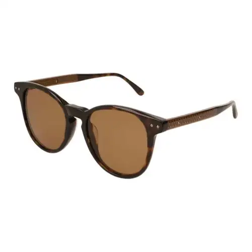 Bottega Veneta Acetate Oval Sunglasses Unisex Tortoiseshell