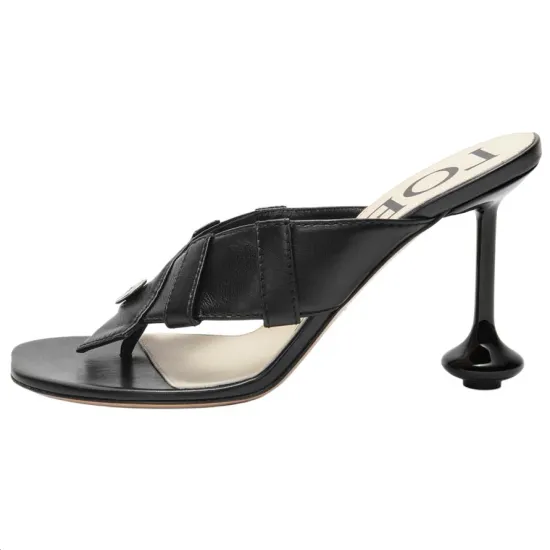 LOEWE Flip Flops 9cm Women's Black