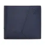 LOEWE Puzzle Cow Leather Wallet Men's Dark Blue