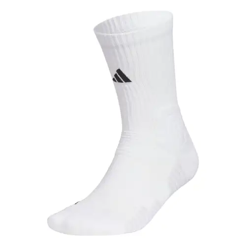 Adidas brand logo pattern outdoor leisure sports breathable basketball socks, same style for men and women, 1 pair, white