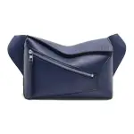 LOEWE Puzzle Calfskin Fanny Pack Small Women's Dark Blue