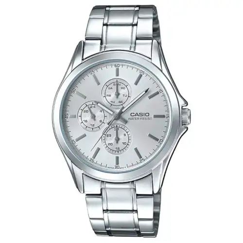 CASIO Men Standard Series Silver Watch MTP-V302D-7A