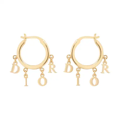 DIOR Metal Earrings Women's Gold