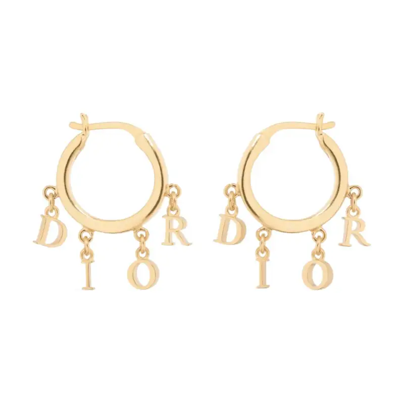 DIOR Metal Earrings Women's Gold