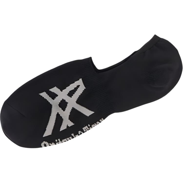 Onitsuka Tiger No Show Socks Unisex 1 Pack Black Floral Gray