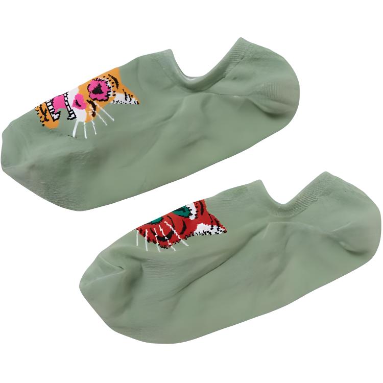 Onitsuka Tiger Ankle Socks Unisex 1 Pack Gray Green