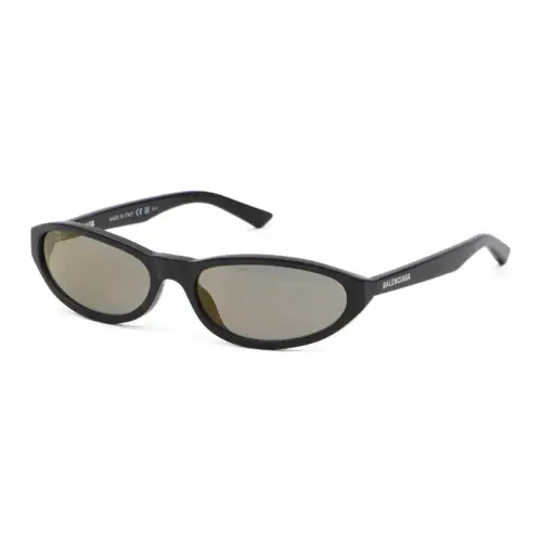 Balenciaga Acetate Oval Sunglasses Men's Black
