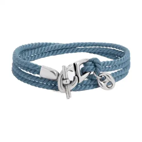 DIOR Brass, Polyester, Cotton Bracelets Unisex Blue
