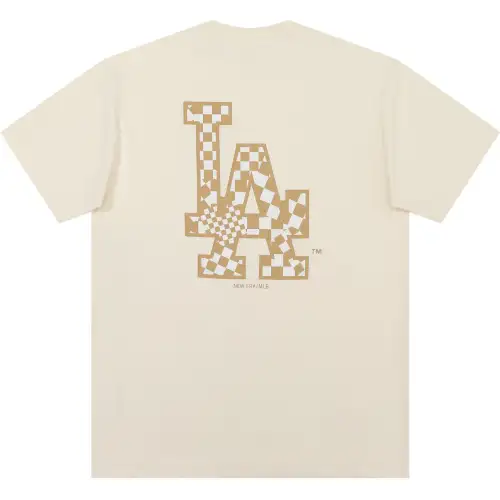 New Era T Shirt Couple, Trendy And Versatile Unisex Ivory White