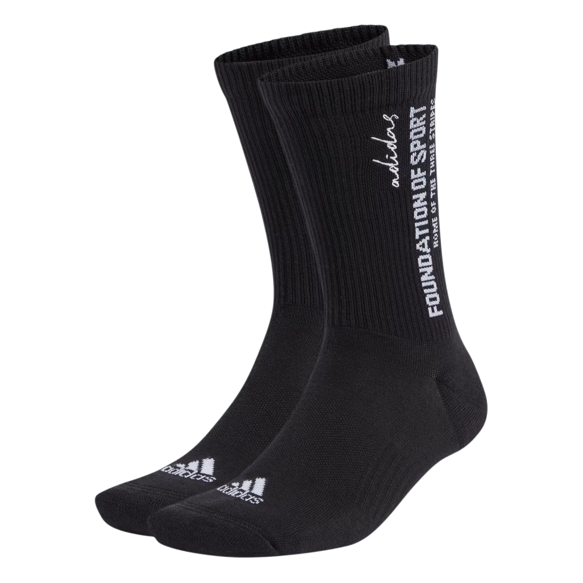 Adidas Free Shipping With AdiClub Cushioned Sportswear Slogan Graphic Crew 2 Pair Pack
