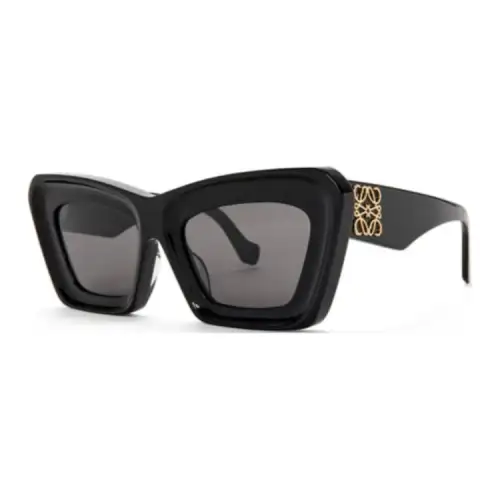 LOEWE Acetate Irregular Shape Sunglasses Women's Black