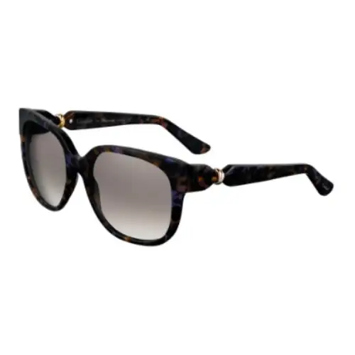 CARTIER Acetate Irregular Shape Sunglasses Men's Tortoiseshell