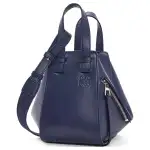 LOEWE Hammock Cow Leather Shoulder Bag, Crossbody Bag, Handbag Women's Dark Blue