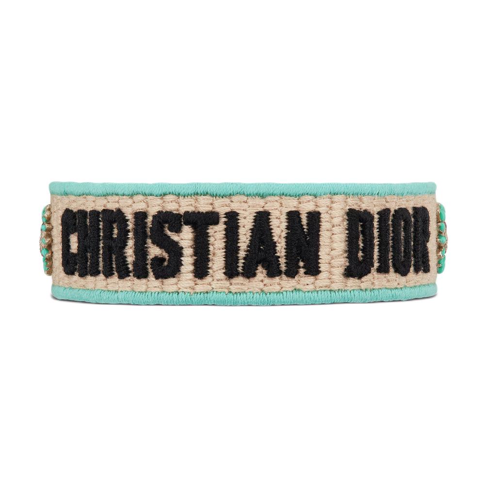 Christian DIOR DIORiviera Logo Embroidered Bracelet