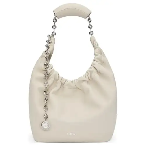 LOEWE Nappa Sheepskin Shoulder Bag, Crossbody Bag, Handbag Small Women's White