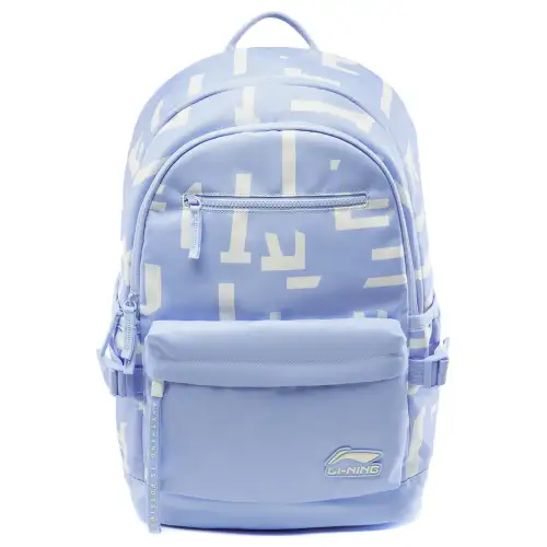 Li Ning Polyester Backpack Unisex Blue All Over Print