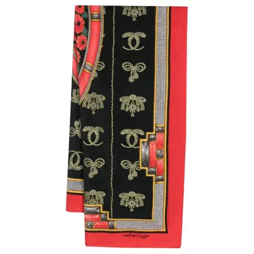 Cartier Motif-print Silk Scarf