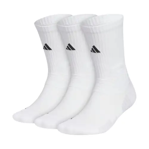 Adidas BASKETBALL CREW SELECT SOCK solid color casual antibacterial, deodorant and breathable basketball socks for men and women, 3 pairs, white