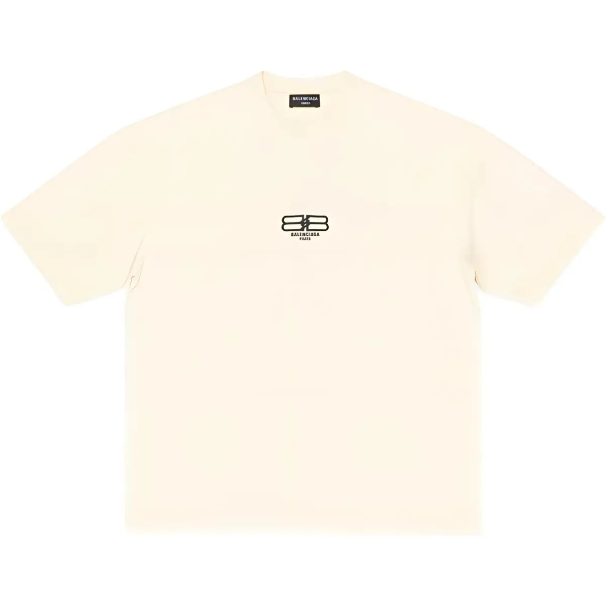 Balenciaga T Shirt Regular Fit Men's Light Beige