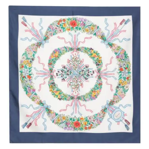 GUCCI Floral Silk Scarf