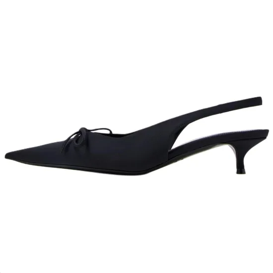 Balenciaga Knife Bow Slingback Pumps