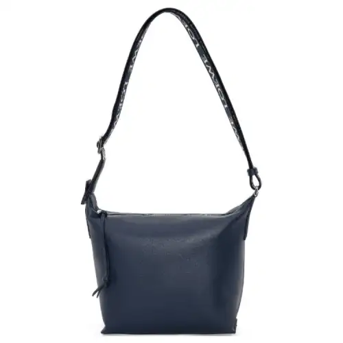 LOEWE Cubi Smooth Cow Leather Shoulder Bag, Crossbody Bag Small Men's Dark Blue